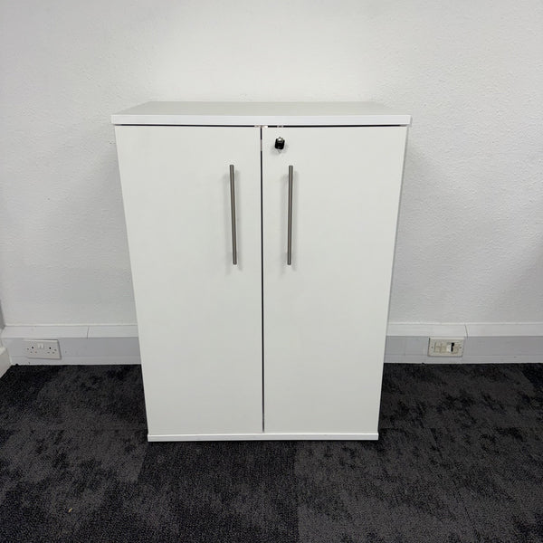 Used White Cupboard with 2 Shelves