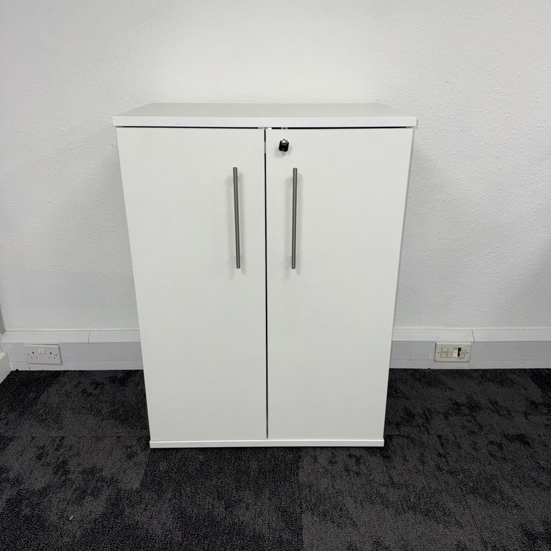 Used White Cupboard with 2 Shelves