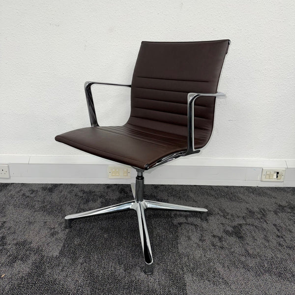 Used ICF Una Self Centering Leather Meeting Chair