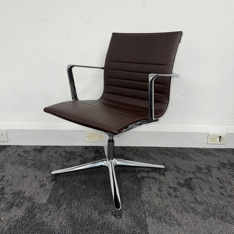 Used ICF Una Self Centering Leather Meeting Chair