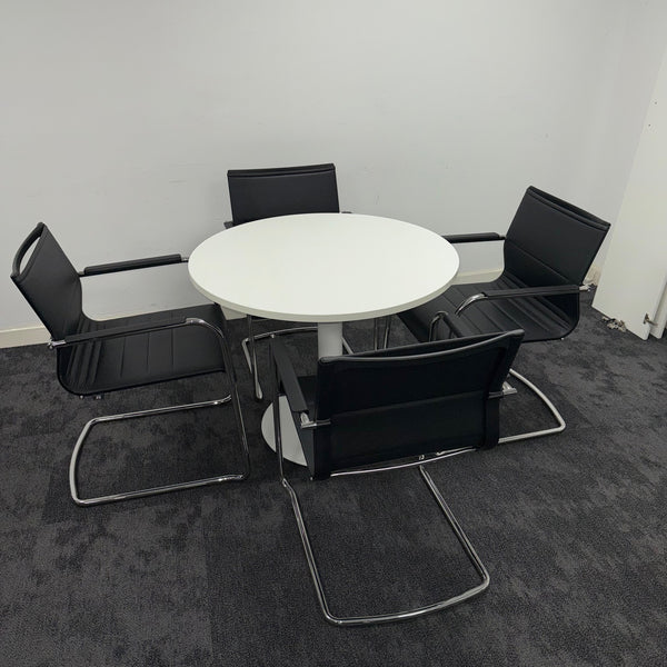 Used ICF Meeting Table Set with 4 Chairs