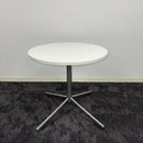 Used White Round Canteen/Meeting Table
