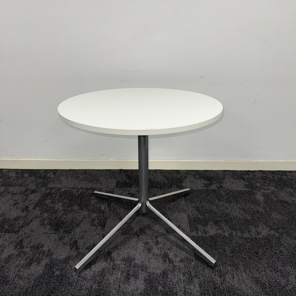 Used White Round Canteen/Meeting Table