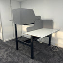 Used Ahrend Balance Double Electric Desk with Screens and Cable Management