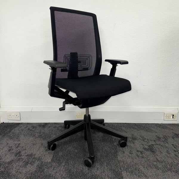 Used Haworth Very Black Mesh Task Chair