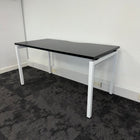 New Black Single Bench Desk - 1400x700