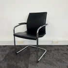 Used Sedus Black Leather Meeting Chair