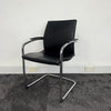 Used Sedus Black Leather Meeting Chair