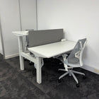 Used Herman Miller Ratio Double Electric Desk - Fully Loaded
