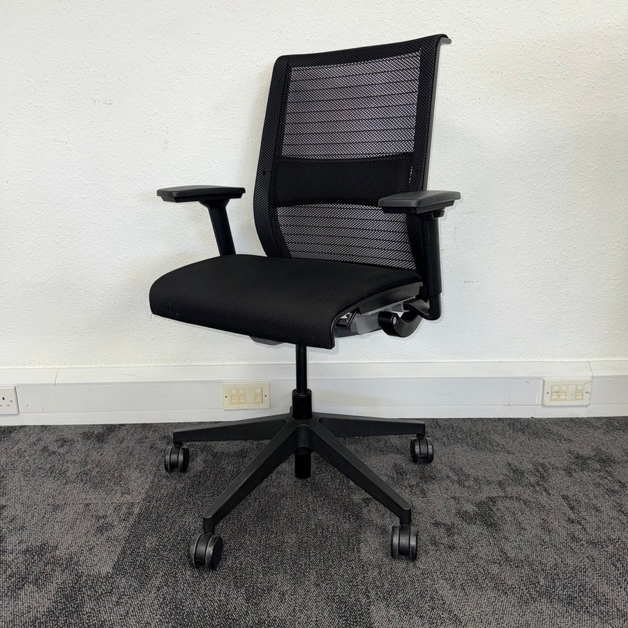 Used Steelcase Think V1 Office Chair - Black Edition