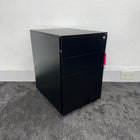 New Black Steel 3 Draw Mobile Pedestal