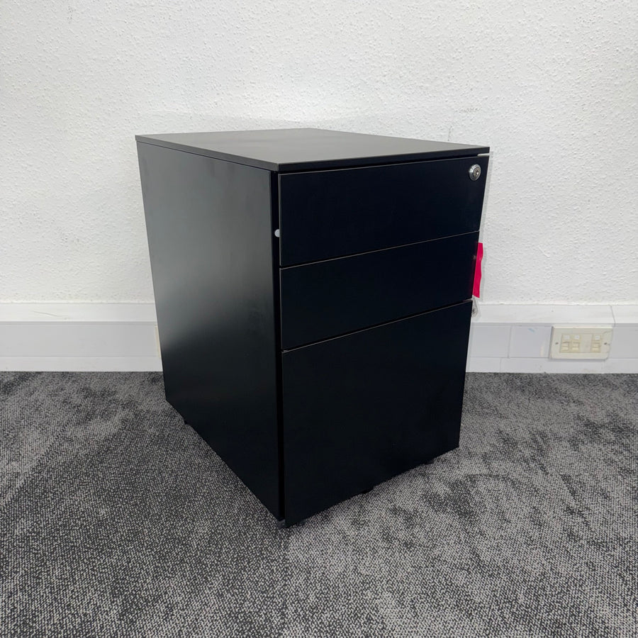 New Black Steel 3 Draw Mobile Pedestal