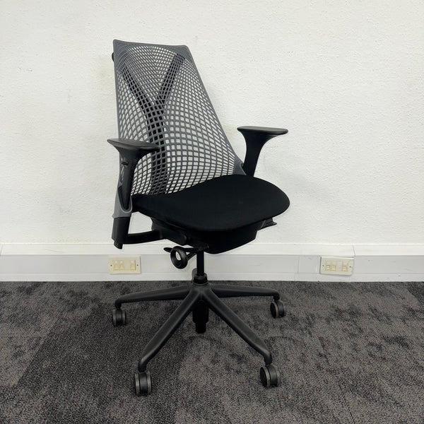 Used Herman Miller Sayl Full Spec - Black and Grey