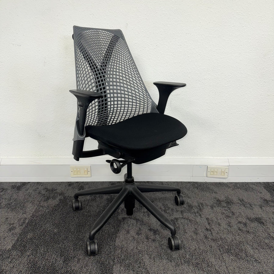 Used Herman Miller Sayl Full Spec - Black and Grey
