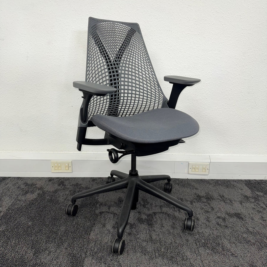 Used Herman Miller Sayl Full Spec with 3D Arms - Grey+Black