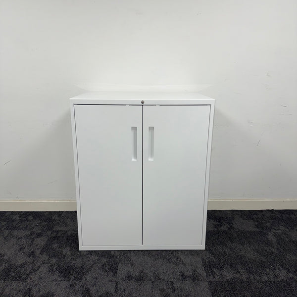 Used Steel Cupboard with Adjustable Shelf and Key
