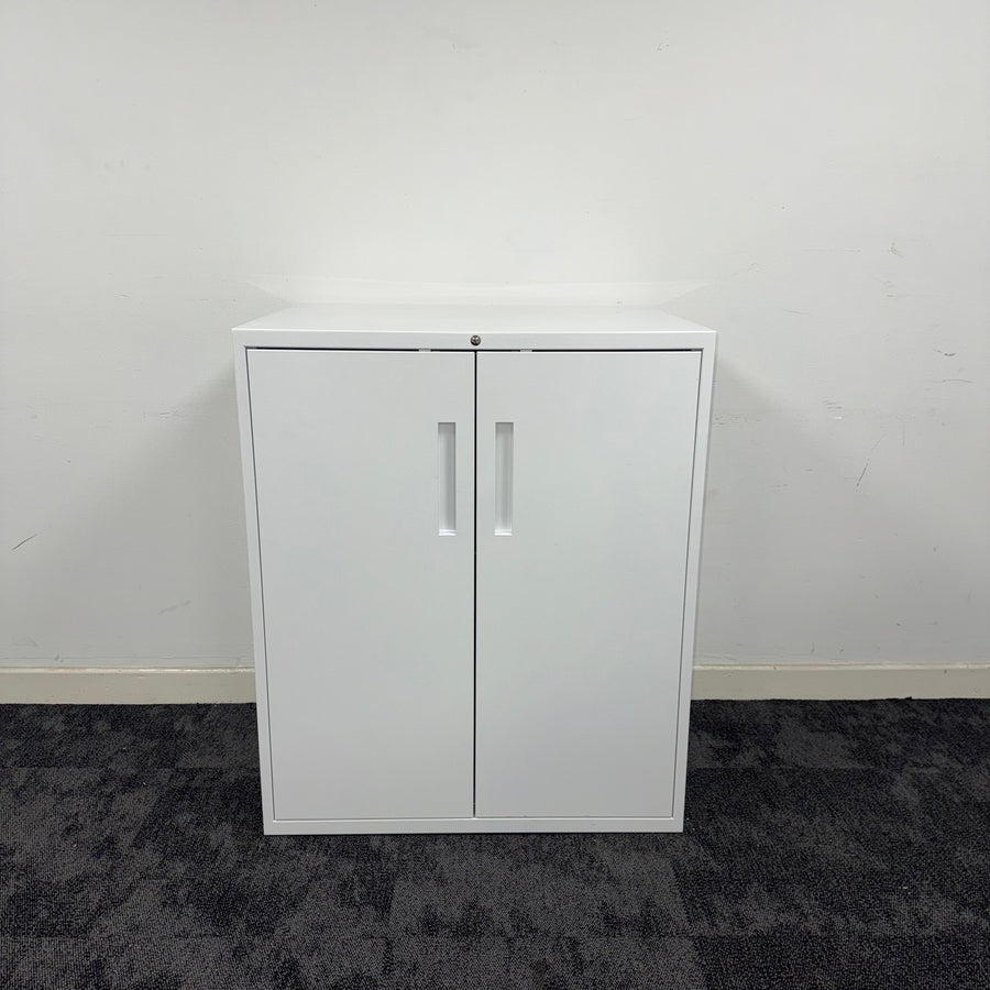 Used Steel Cupboard with Adjustable Shelf and Key