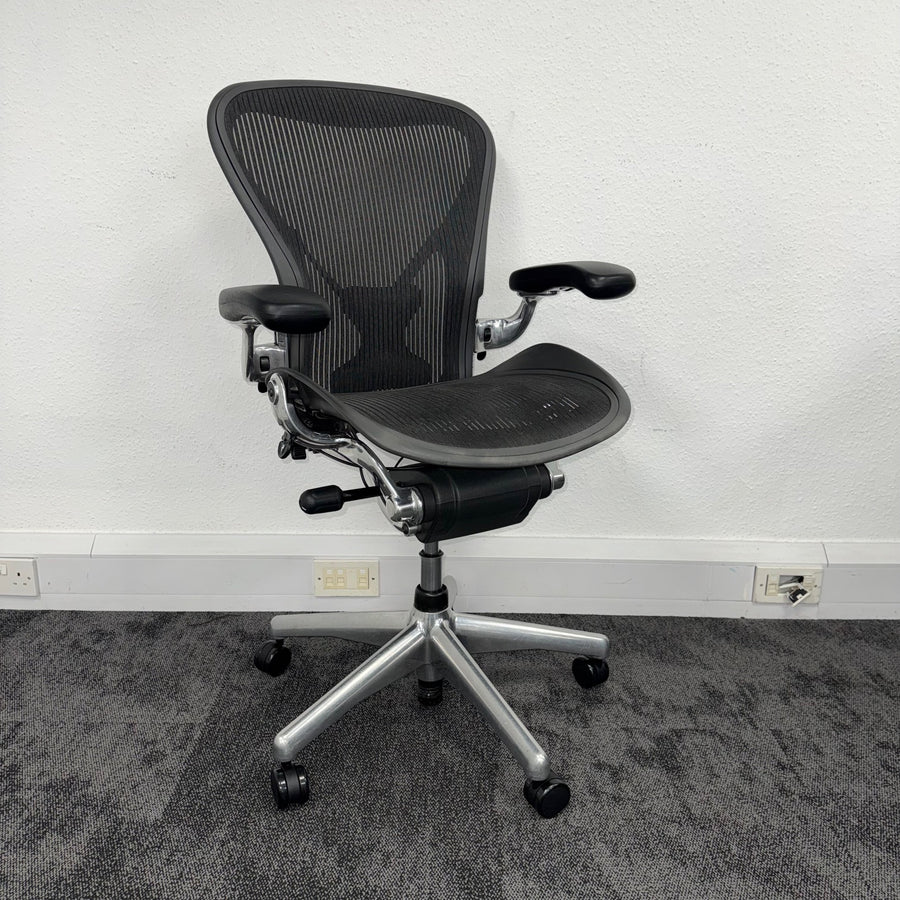 Used Herman Miller Aeron Full Spec Posturefit Lumbar - Chome Edition
