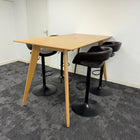 Used High Table with Central Power and 4 Height Adjustable Stools