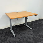 New Space Saving Electric Height Adjustable Desk with Porthole