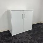 Used Steel 1M Wide Cupboard with Shelf and Key