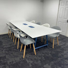 Used Frovi Meeting Table with 8 Senator Chairs