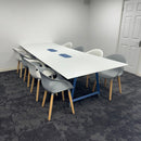 Used Frovi Meeting Table with 8 Senator Chairs