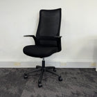 High Back Black Mesh Office Chair with Lumbar