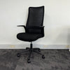High Back Black Mesh Office Chair with Lumbar