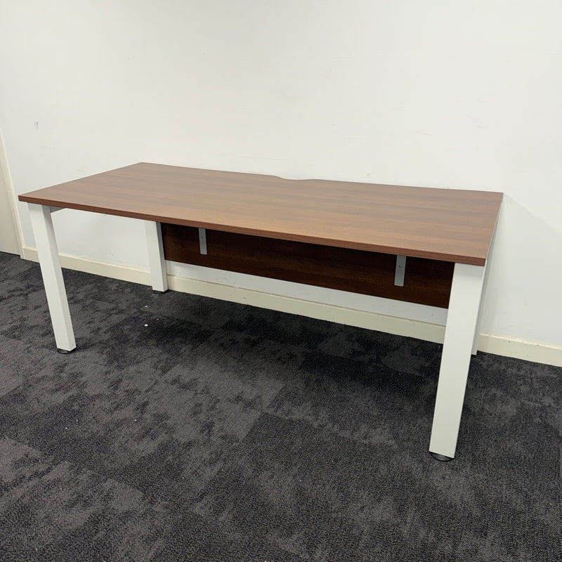 Used Senator Walnut Single Bench Desk