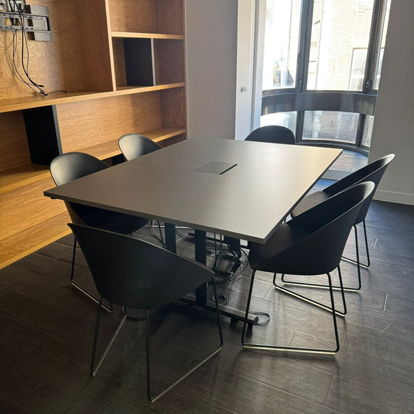 Used Meeting Table with 6 Arper Cila Chairs