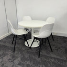 Used Meeting/Canteen Set with 4 Matching Chairs