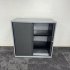 Used Mid-Height Tambour Storage Unit with Key