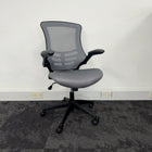 Used Grey Mesh Task Chair with Foldaway Arms