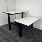 Used Fumac Double Electric Back to Back Height Adjustable Bench Desk