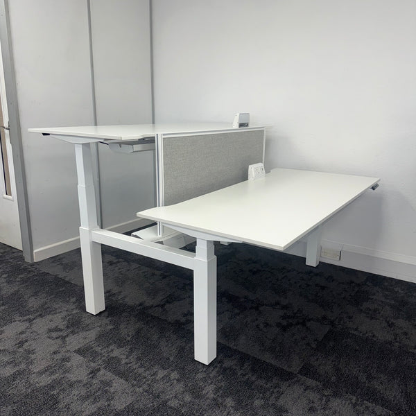 Used Techo Lift Sit Stand Electric Bench Desk - Fully Loaded