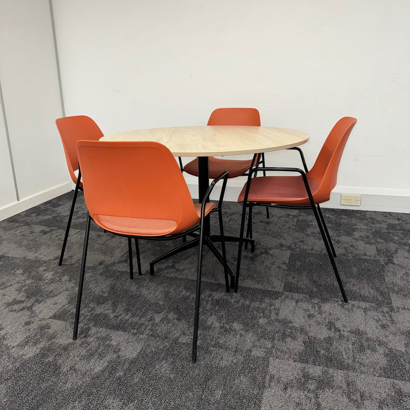 Used Boss Design Meeting Table Set with 4 Chairs