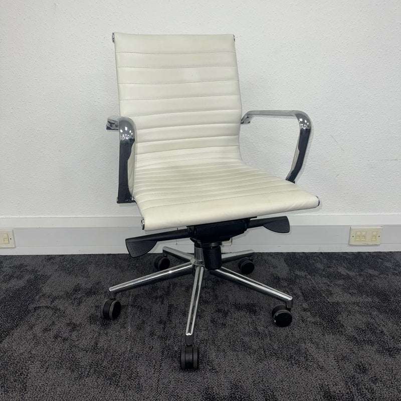 Used Eames Style Leather Office Chair