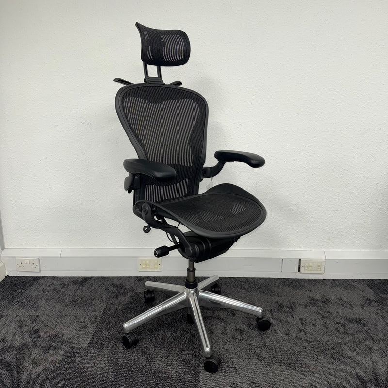 Used Executive Herman Miller Aeron Full Spec with Headrest