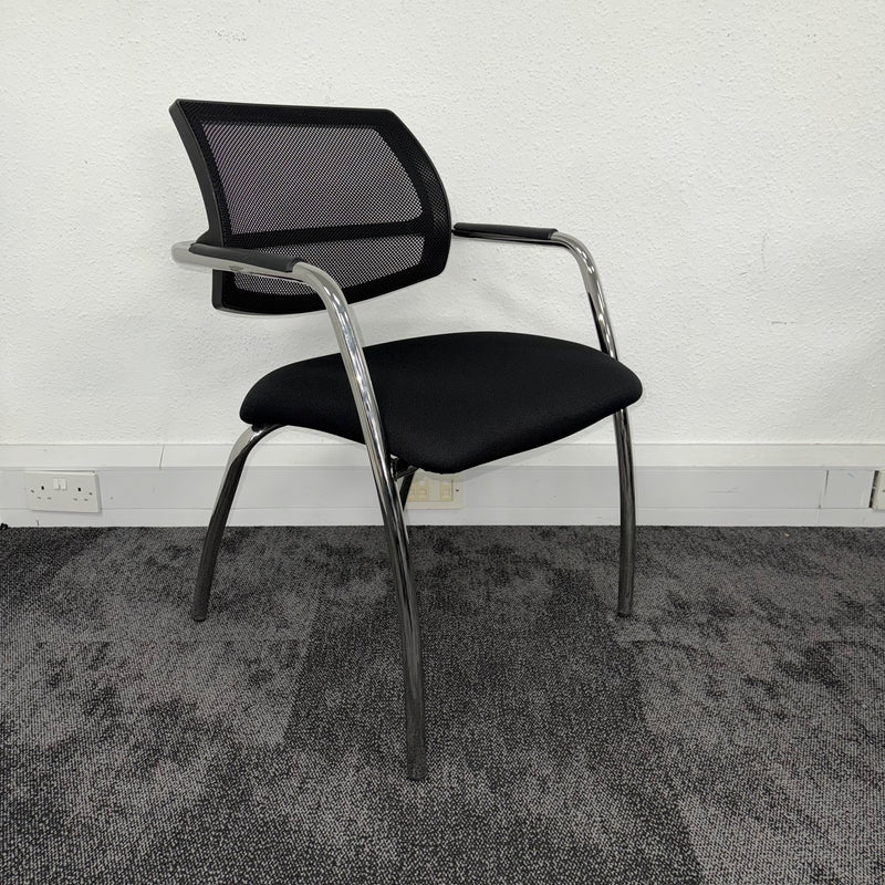 Used Mesh Meeting Chair with Chrome Frame