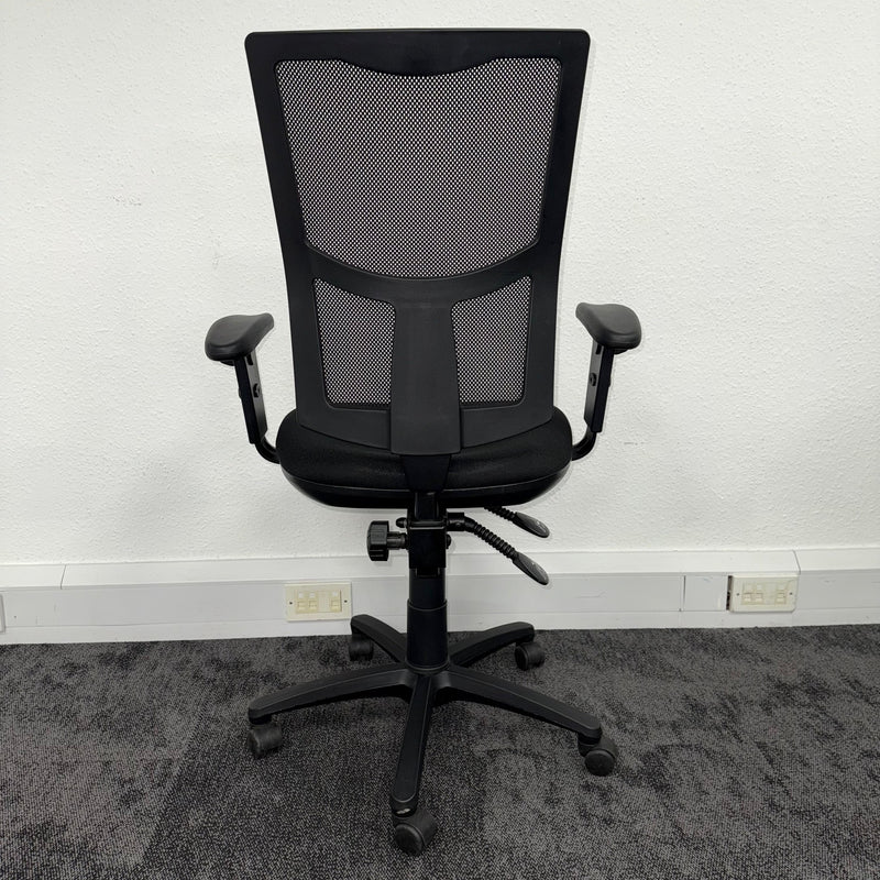 Used Adjustable Black Mesh Task Chair