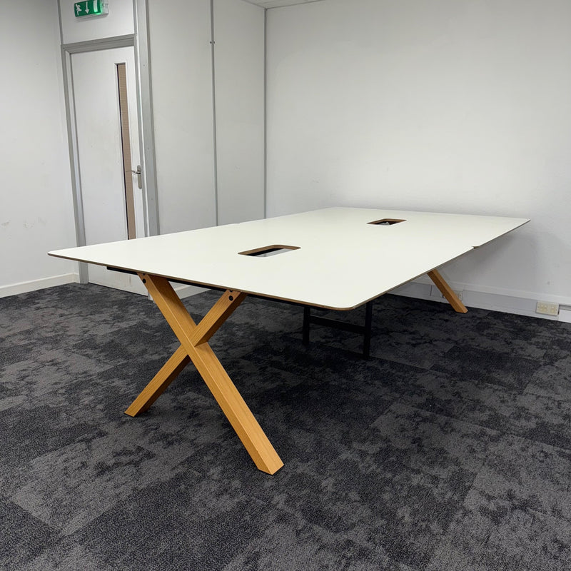 Used Koleksiyon White Modern Meeting Table