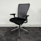 Reupholstered Haworth Zody Mesh Fully Adjustable Task Chair - Chrome Edition