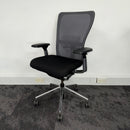 Reupholstered Haworth Zody Mesh Fully Adjustable Task Chair - Chrome Edition