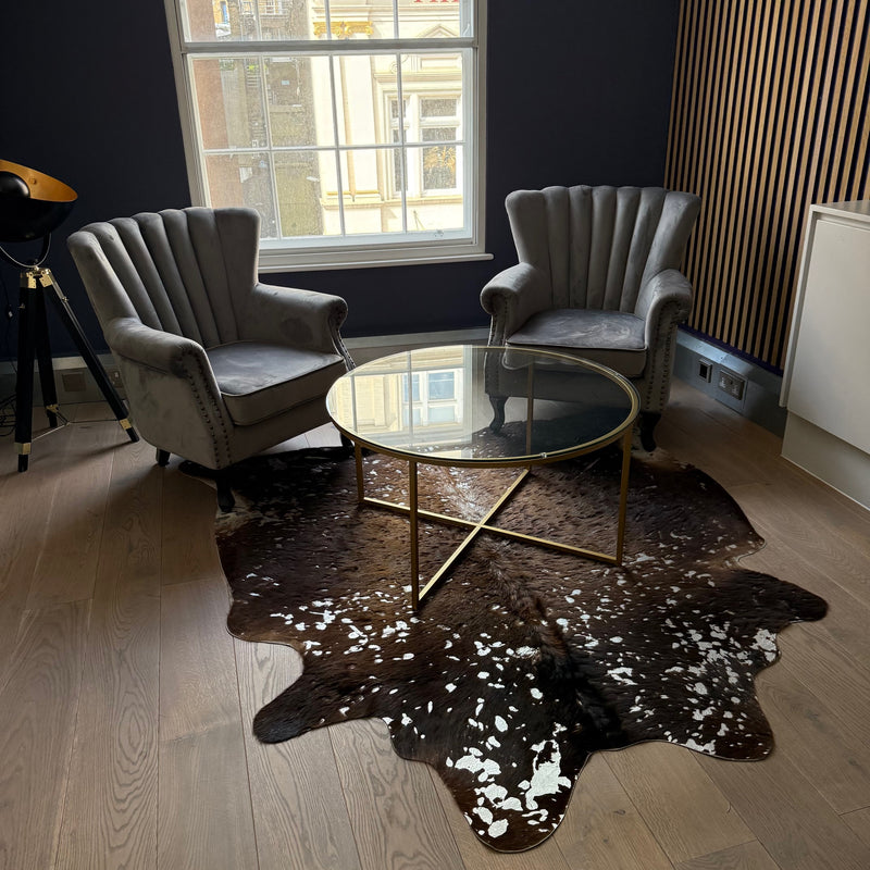 Used Reception Set with Rug, Coffee Table, 2 Chairs and Lamp