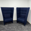 Used Sitland Set of 2 Cell High Back Armchair With Floor-Standing Base