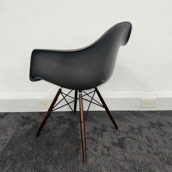Used Vitra Eames Plastic Upholstered Seat Armchair RE DAW