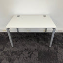 Used Mobili White Single Bench Desk