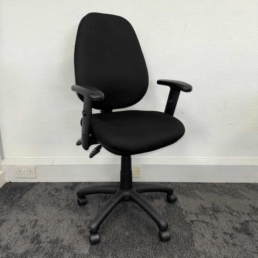 Used Black Fabric Adjustable Task Chair