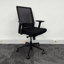 Used Mobili Nero Black Mesh Task Chair